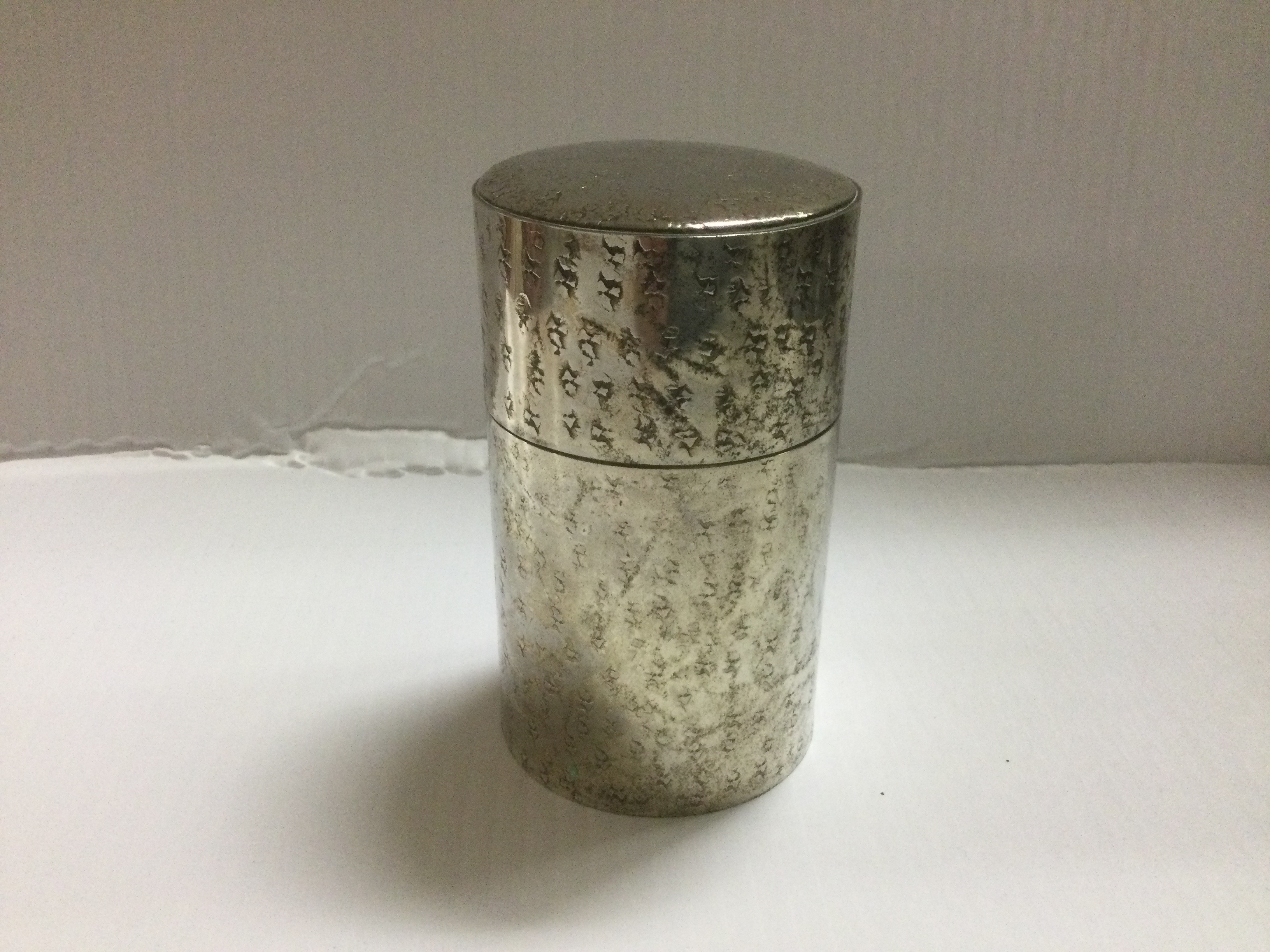 Silver plated tea caddy 